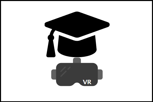 Studentenmütze mit VR-Brille